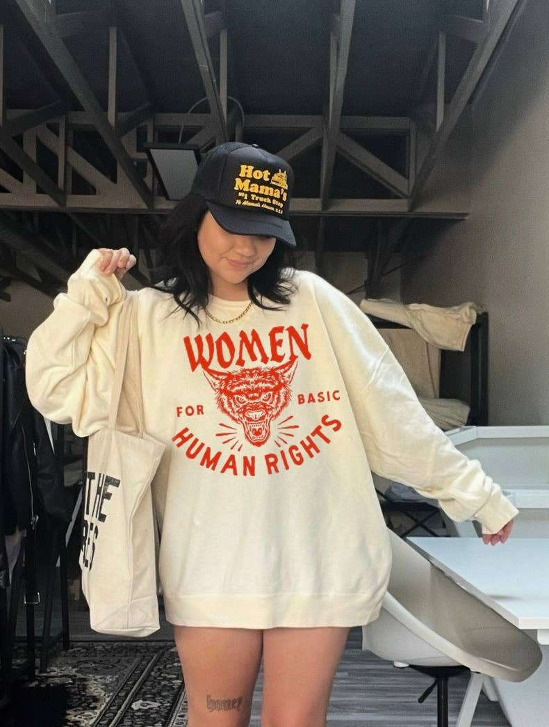 Women For Basic Human Rights Graphic Ivory - Adult & Kids T-Shirts, Sweatshirts & Hoodies apparel design preview 1