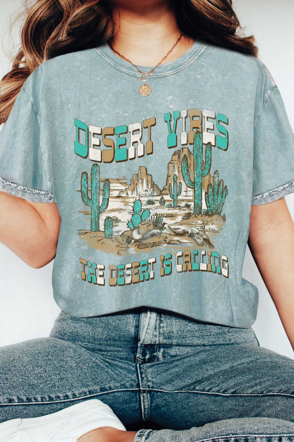 The Desert Is Calling Graphic Mineral Washed - Adult & Kids T-Shirts, Sweatshirts & Hoodies apparel design preview 1