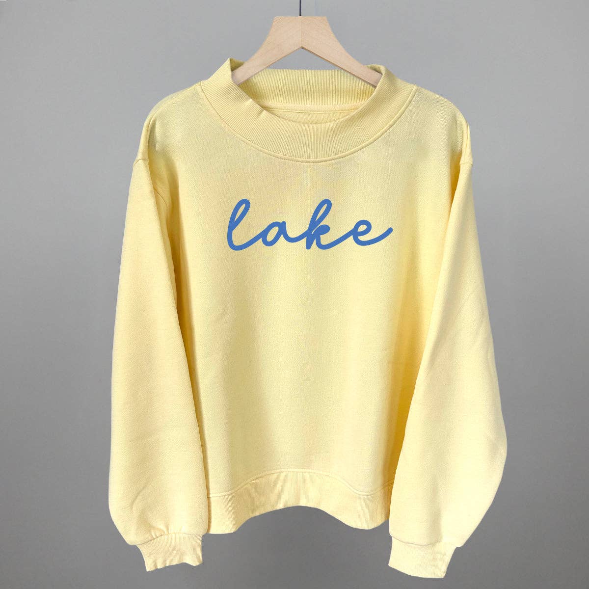 Lake Blue Script - Adult & Kids T-Shirts, Sweatshirts & Hoodies apparel design preview 1