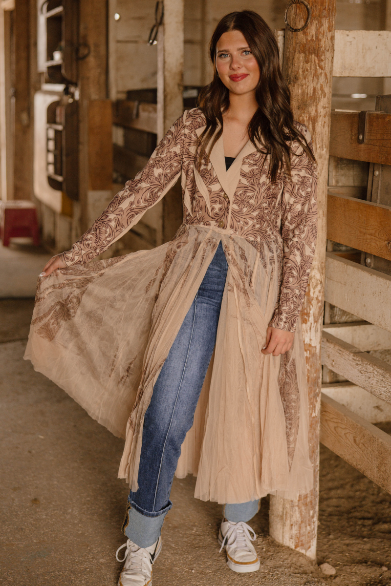 The Tooled Loretta Duster - Adult & Kids T-Shirts, Sweatshirts & Hoodies apparel design preview 1