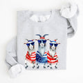 Patriotic Hippie Goats, Funny, 4th of July - Adult & Kids T-Shirts, Sweatshirts & Hoodies apparel design preview 1