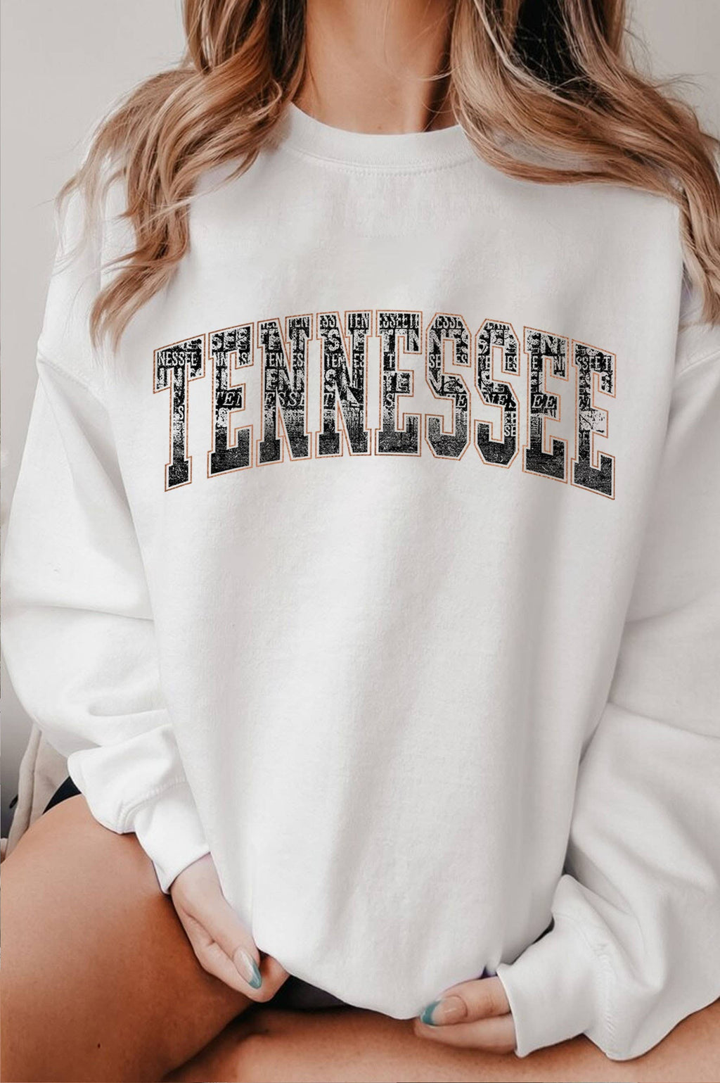 Tennessee State Foil Line Graphic Brushed - Adult & Kids T-Shirts, Sweatshirts & Hoodies apparel design preview 1