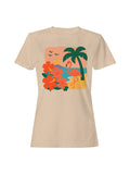 Tropical Sunset Flamingo Scene Women's - Adult & Kids T-Shirts, Sweatshirts & Hoodies apparel design preview 1