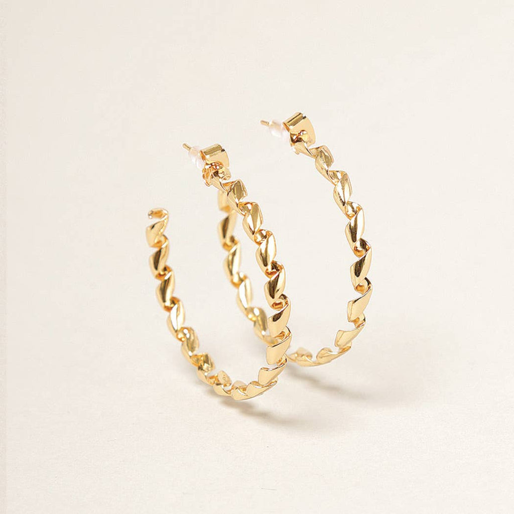 SM-14K Gold Dipped Twisted Hoop Earrings - Adult & Kids T-Shirts, Sweatshirts & Hoodies apparel design preview 1