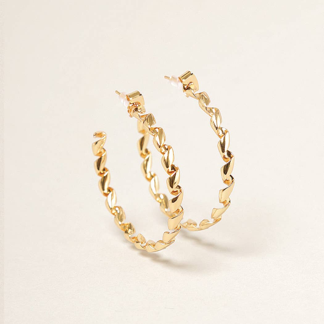 SM-14K Gold Dipped Twisted Hoop Earrings - Adult & Kids T-Shirts, Sweatshirts & Hoodies apparel design preview 1