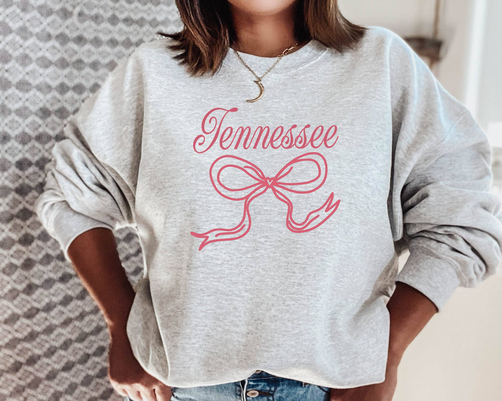 Bow Tennessee Coquette, Girly - Adult & Kids T-Shirts, Sweatshirts & Hoodies apparel design preview 1