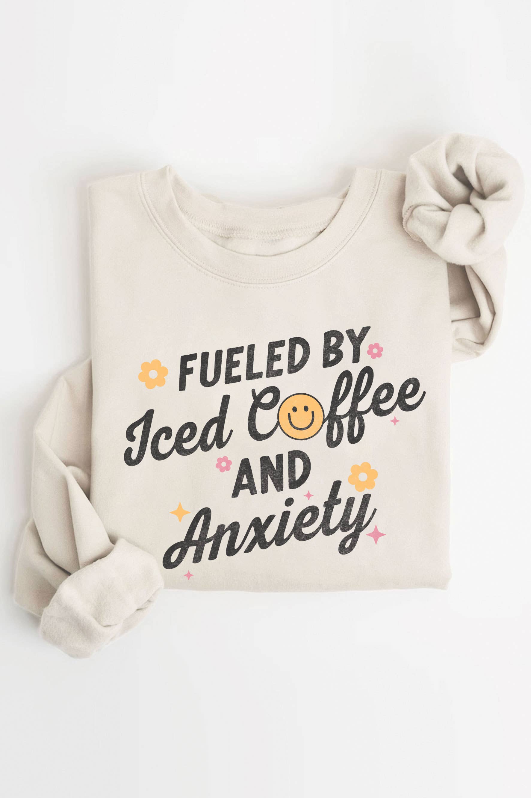 Fueled By Iced Coffee Graphic Brushed - Adult & Kids T-Shirts, Sweatshirts & Hoodies apparel design preview 1