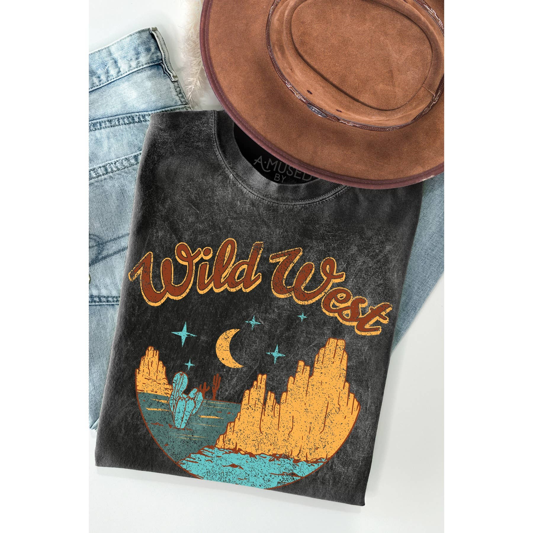 Cowboy Club Vintage Mineral Wash - Adult & Kids T-Shirts, Sweatshirts & Hoodies apparel design preview 1