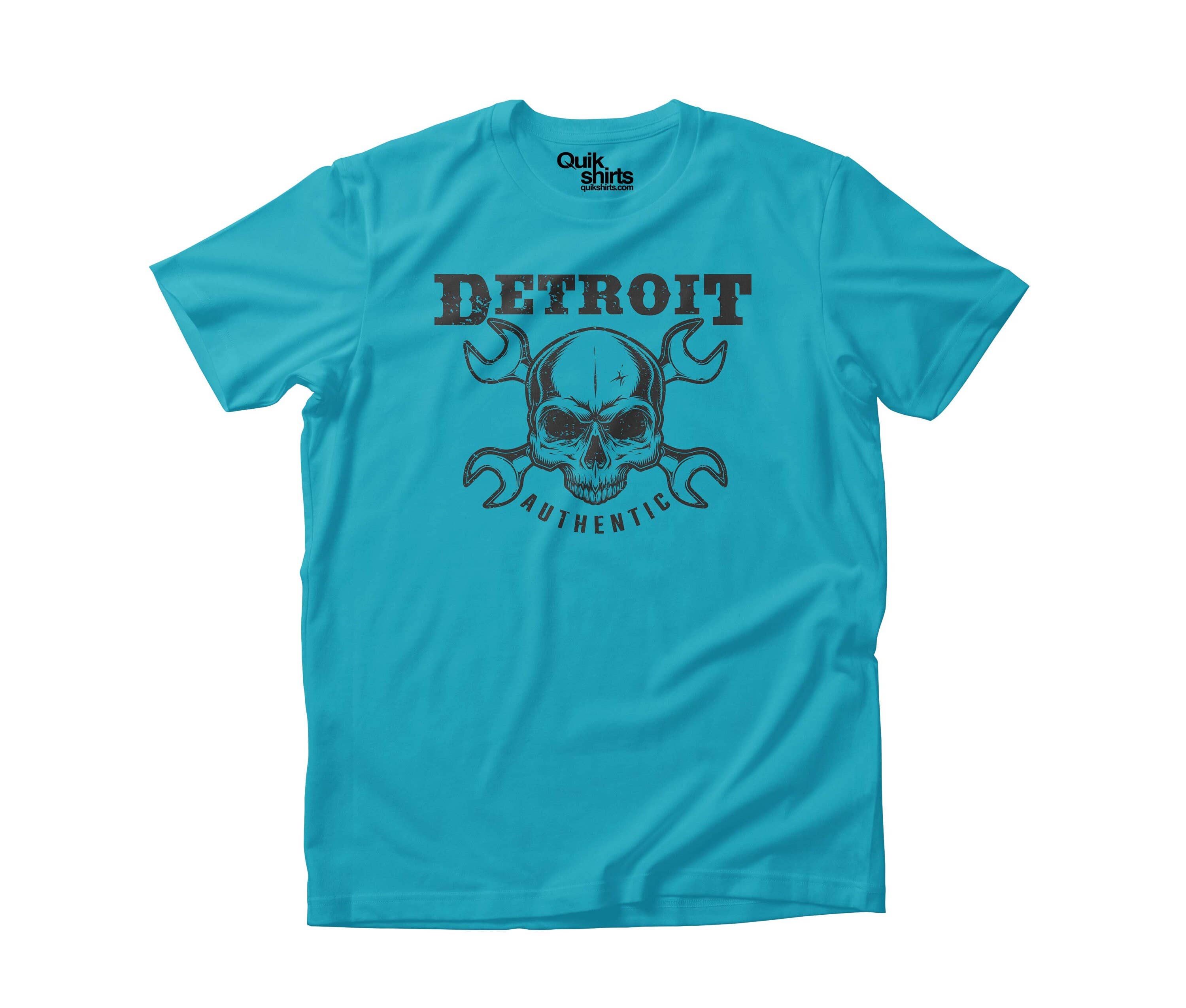 Detroit Skull Cross Wrenches Premium Custom - Adult & Kids T-Shirts, Sweatshirts & Hoodies apparel design preview 1
