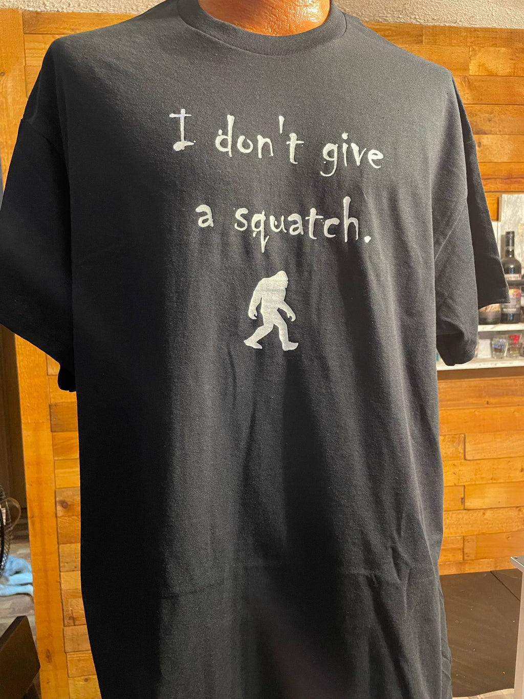 I Don't Give A Squatch (Black) - Adult & Kids T-Shirts, Sweatshirts & Hoodies apparel design preview 1