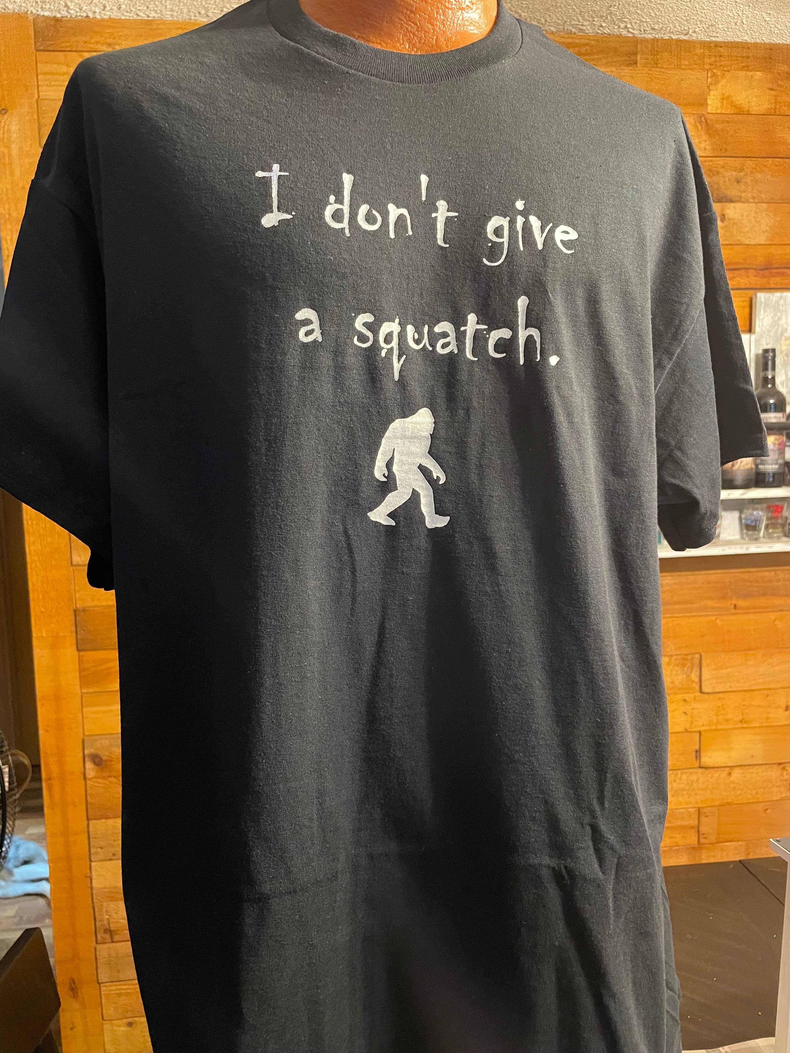 I Don't Give A Squatch (Black) - Adult & Kids T-Shirts, Sweatshirts & Hoodies apparel design preview 1