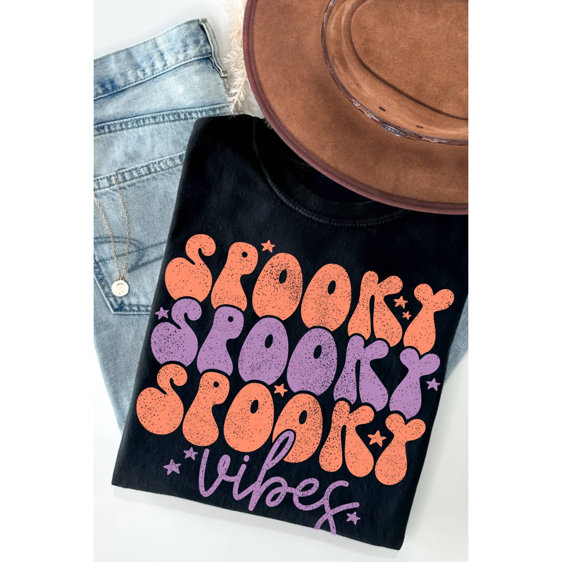 Spooky Vibes - Adult & Kids T-Shirts, Sweatshirts & Hoodies apparel design preview 1
