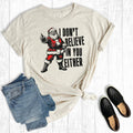 Funny Christmas Santa I Don't Believe in You Graphic - Adult & Kids T-Shirts, Sweatshirts & Hoodies apparel design preview 1