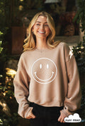 Smiley Face Puff Mid Graphic - Adult & Kids T-Shirts, Sweatshirts & Hoodies apparel design preview 1