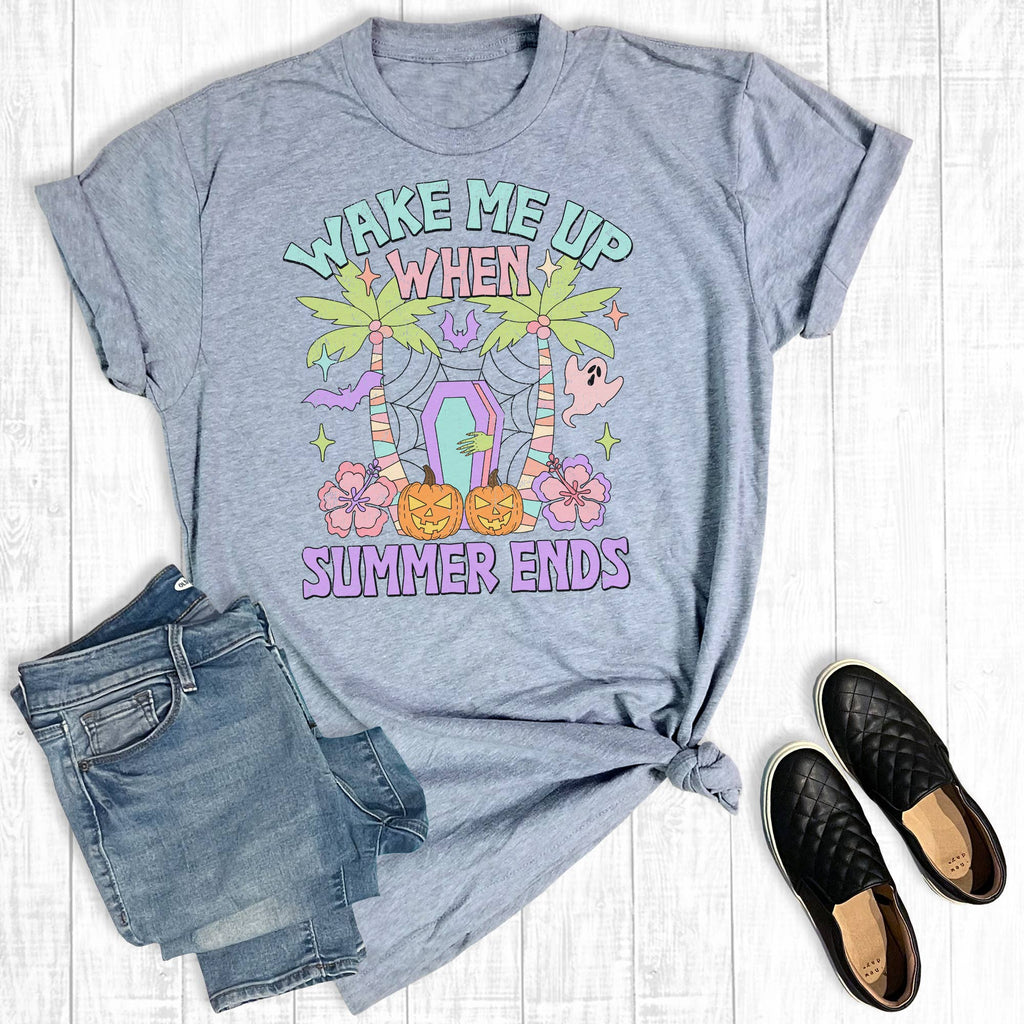 Wake Me When Summer Ends Graphic - Adult & Kids T-Shirts, Sweatshirts & Hoodies apparel design preview 1