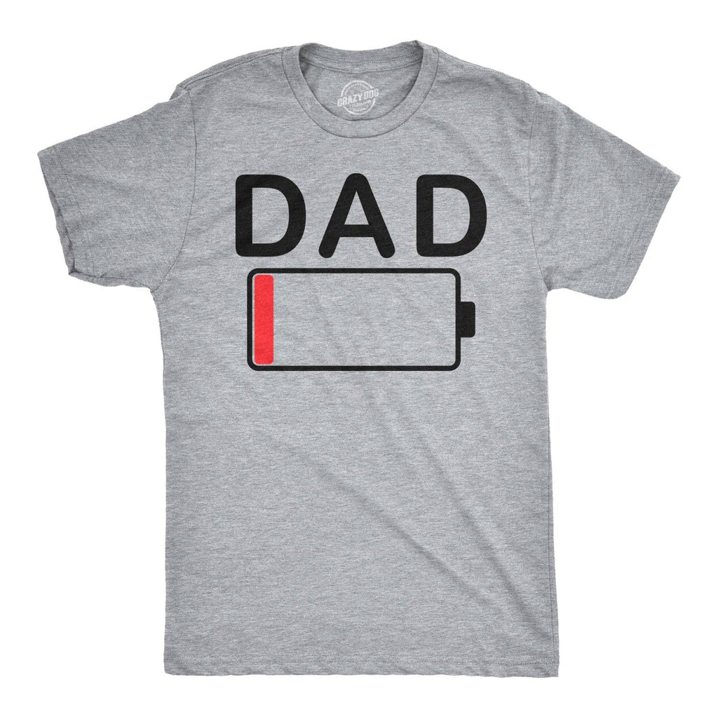 Dad Battery Low Men's - Adult & Kids T-Shirts, Sweatshirts & Hoodies apparel design preview 1