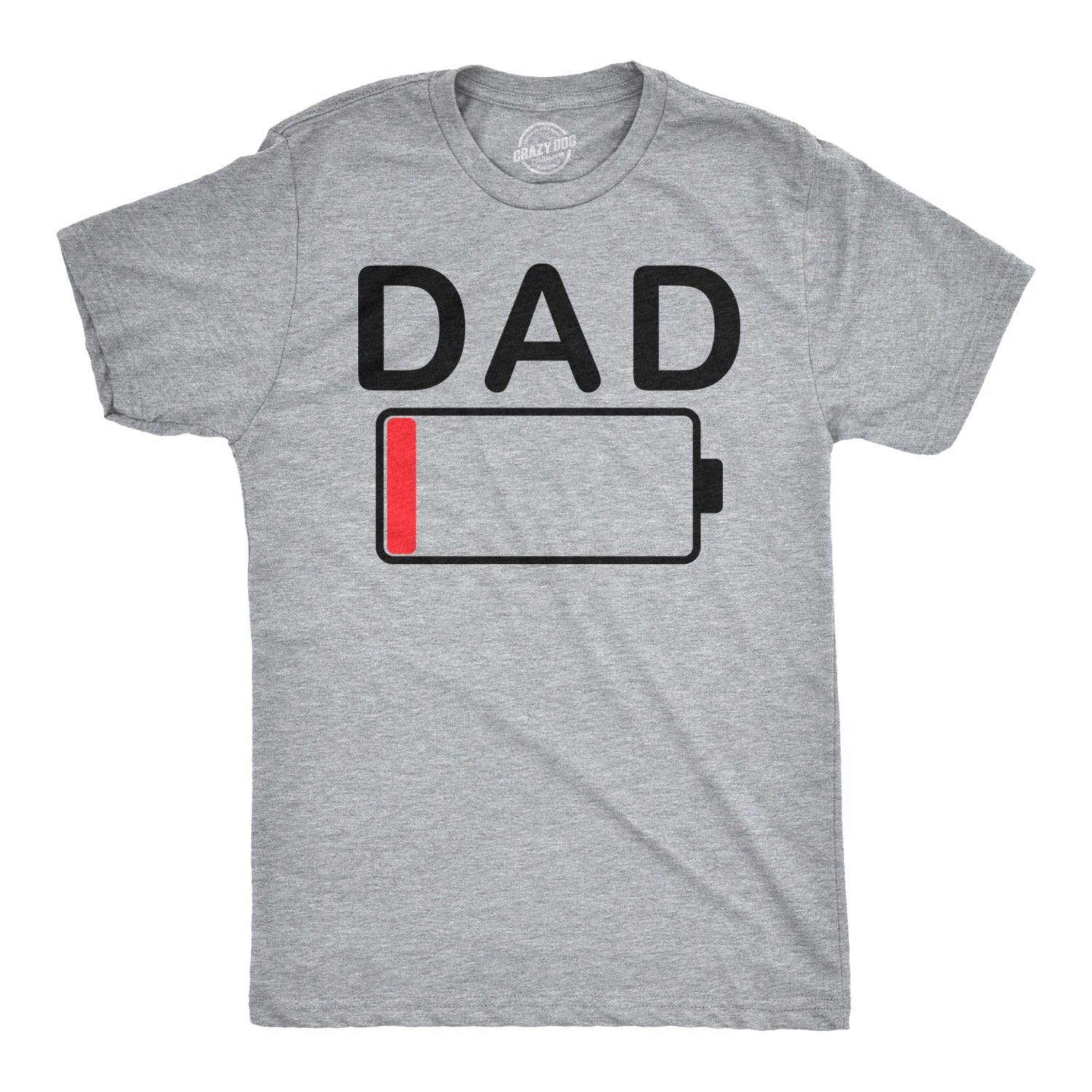 Dad Battery Low Men's - Adult & Kids T-Shirts, Sweatshirts & Hoodies apparel design preview 1