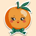 Vintage Orange Sticker Decal, Preppy - Adult & Kids T-Shirts, Sweatshirts & Hoodies apparel design preview 1