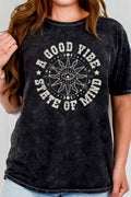 A Good Vibes Evil Eye Mineral Graphic - Adult & Kids T-Shirts, Sweatshirts & Hoodies apparel design preview 1