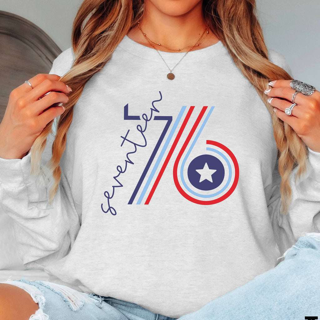 Retro 1776 July 4th Graphic Gildan - Adult & Kids T-Shirts, Sweatshirts & Hoodies apparel design preview 1