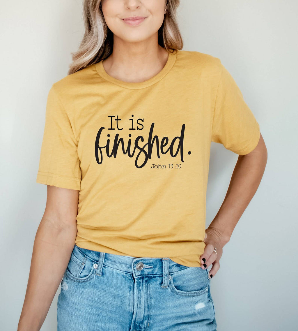 It Is Finished - Adult & Kids T-Shirts, Sweatshirts & Hoodies apparel design preview 1
