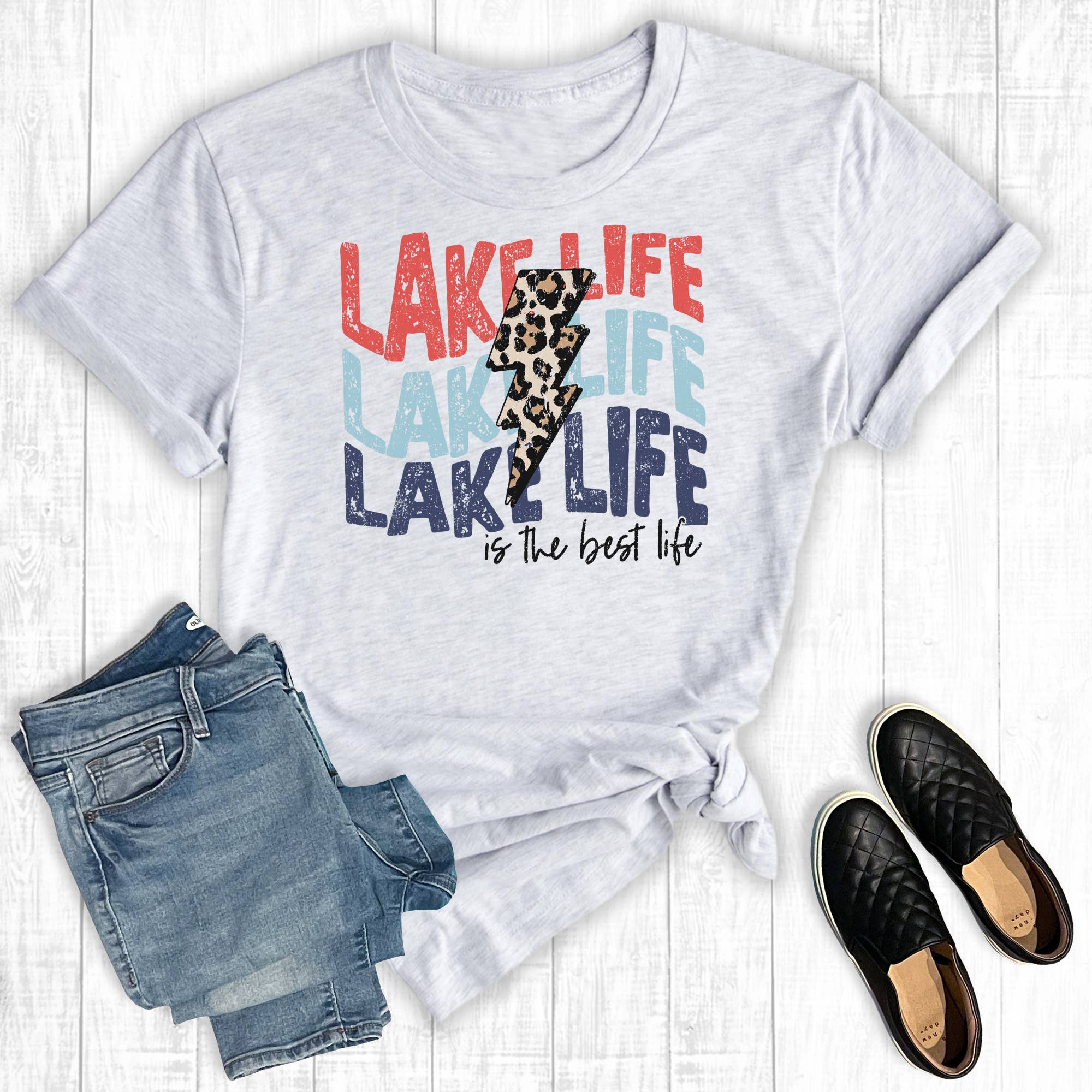 July 4th American Lake Life Graphic - Adult & Kids T-Shirts, Sweatshirts & Hoodies apparel design preview 1