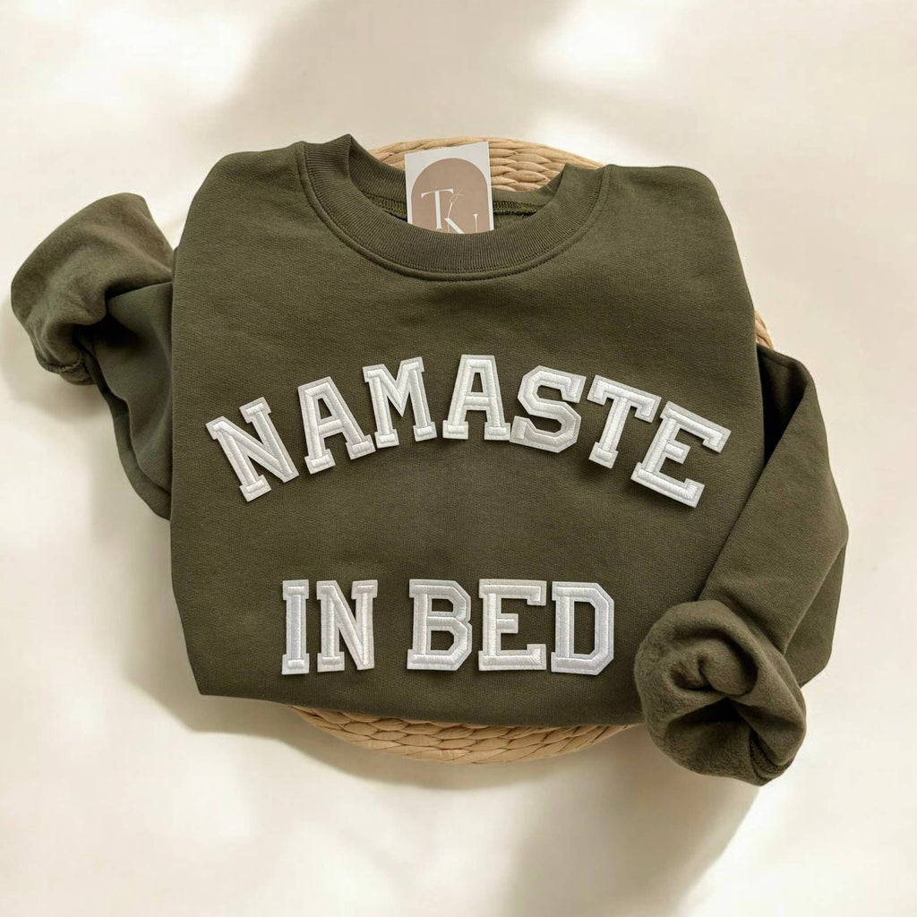 Namaste in Bed Funny Yoga Clothing For Women - Adult & Kids T-Shirts, Sweatshirts & Hoodies apparel design preview 1