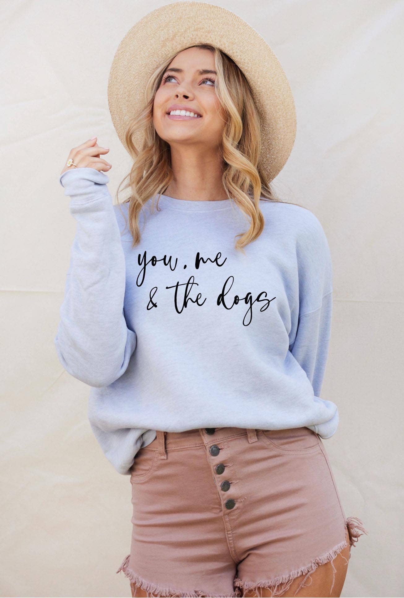 You, Me and the Dogs Graphic - Adult & Kids T-Shirts, Sweatshirts & Hoodies apparel design preview 1