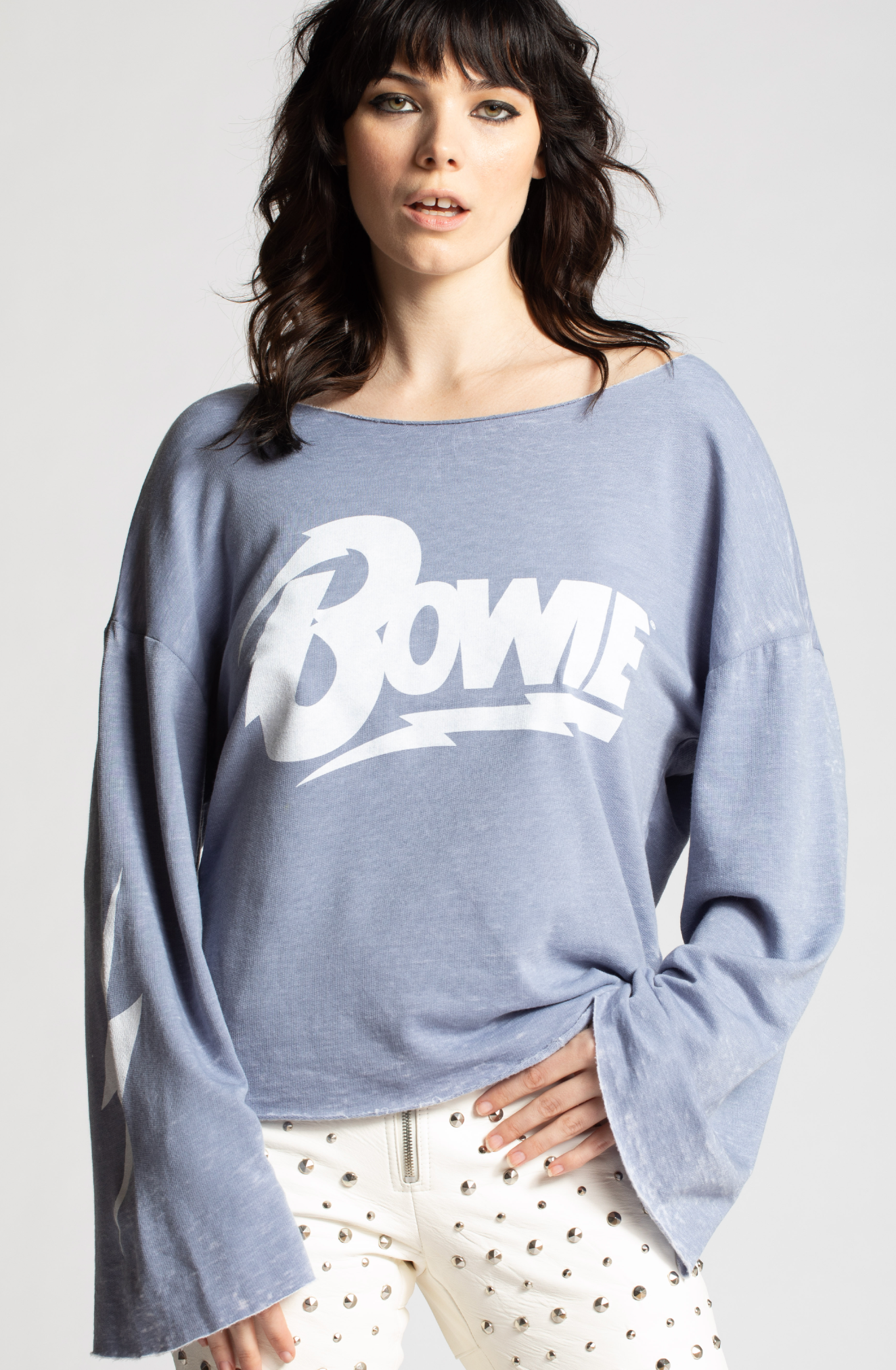 302053 430 Bowie Bolt Bell Sleeve - Adult & Kids T-Shirts, Sweatshirts & Hoodies apparel design preview 1