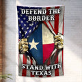 Texas Flag 5: Defend the Border Vertical - Adult & Kids T-Shirts, Sweatshirts & Hoodies apparel design preview 1