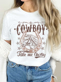 Cowboy Take Me Away Horse Shoe Graphic - Adult & Kids T-Shirts, Sweatshirts & Hoodies apparel design preview 1