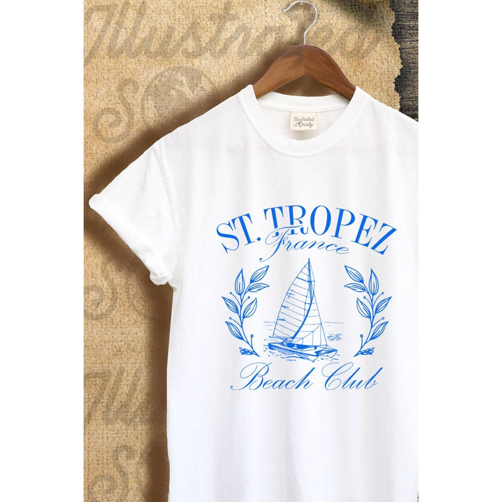 St Tropez Vintage Graphic - Adult & Kids T-Shirts, Sweatshirts & Hoodies apparel design preview 1