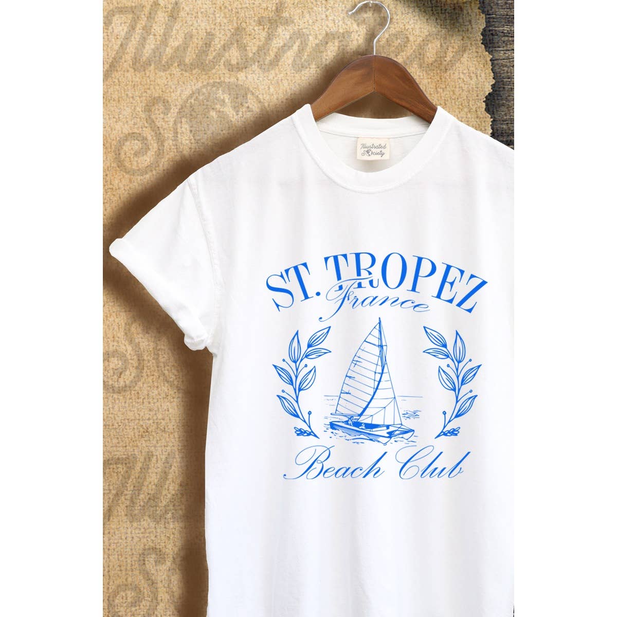 St Tropez Vintage Graphic - Adult & Kids T-Shirts, Sweatshirts & Hoodies apparel design preview 1