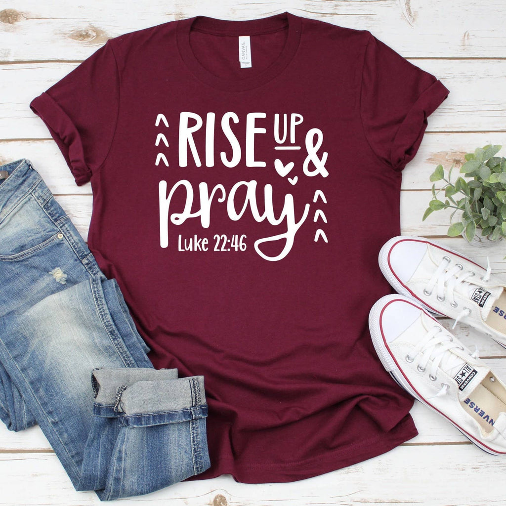 Rise Up and Pray - Adult & Kids T-Shirts, Sweatshirts & Hoodies apparel design preview 1