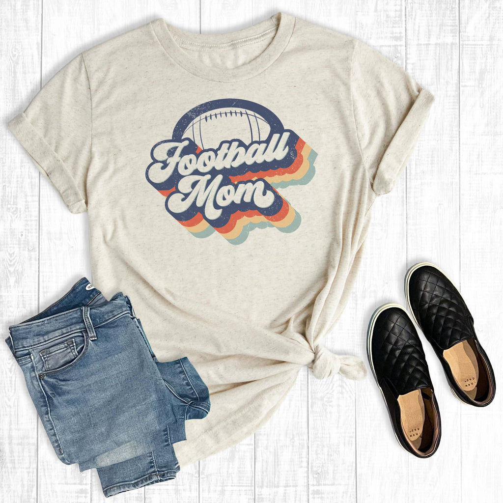 Vintage Football Mom - Adult & Kids T-Shirts, Sweatshirts & Hoodies apparel design preview 1