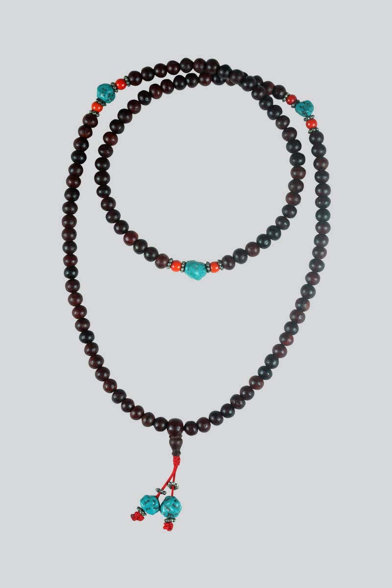 Rosewood Prayer Mala (ML-15) - Adult & Kids T-Shirts, Sweatshirts & Hoodies apparel design preview 1