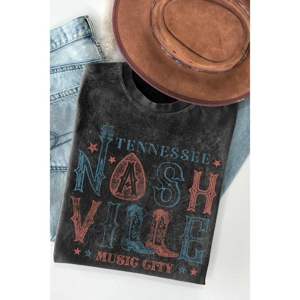 Nashville Mineral Wash - Adult & Kids T-Shirts, Sweatshirts & Hoodies apparel design preview 1