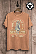 American Rodeo Cowgirl Graphic Top - Adult & Kids T-Shirts, Sweatshirts & Hoodies apparel design preview 1