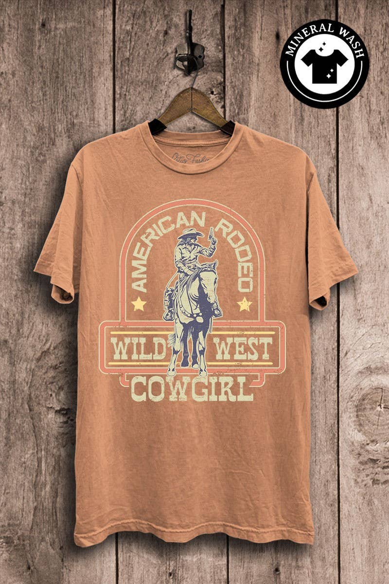 American Rodeo Cowgirl Graphic Top - Adult & Kids T-Shirts, Sweatshirts & Hoodies apparel design preview 1