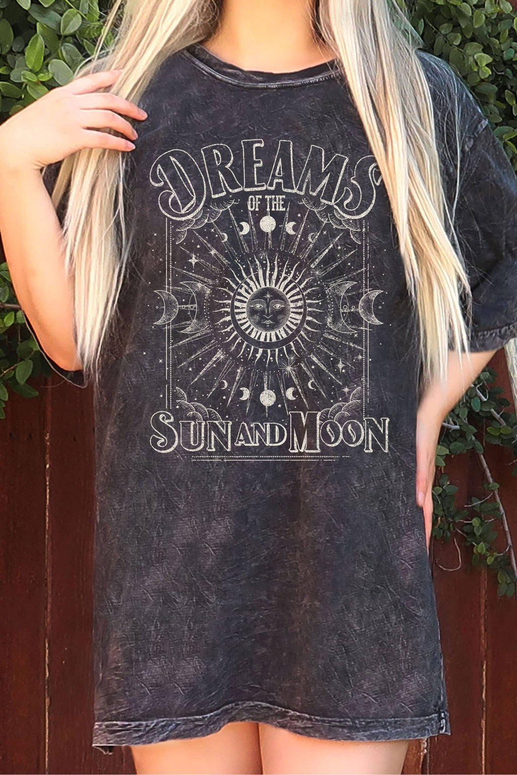 Dreams of Sun and Moon Oversize Mineral Graphic - Adult & Kids T-Shirts, Sweatshirts & Hoodies apparel design preview 1