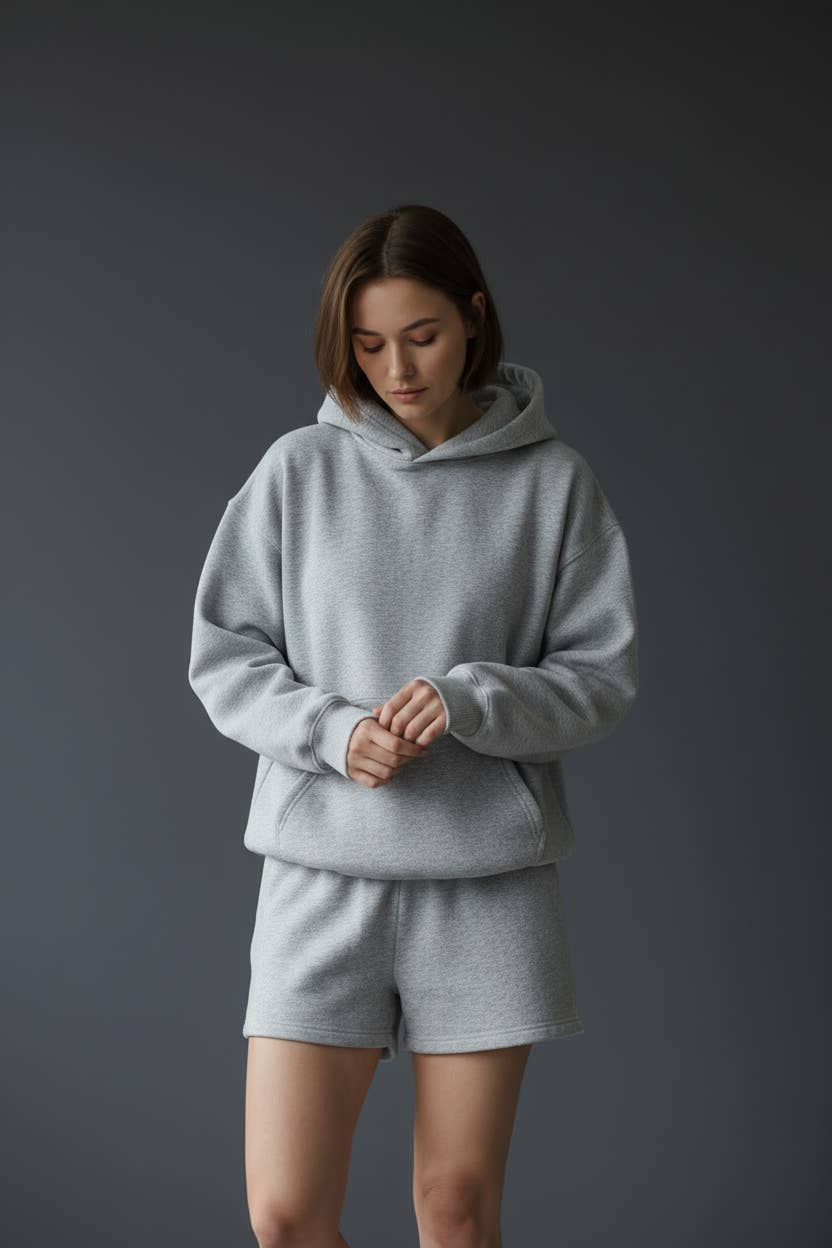 IT2739 Oversized Washed Terry Fleece-Lined Lounge - Adult & Kids T-Shirts, Sweatshirts & Hoodies apparel design preview 1