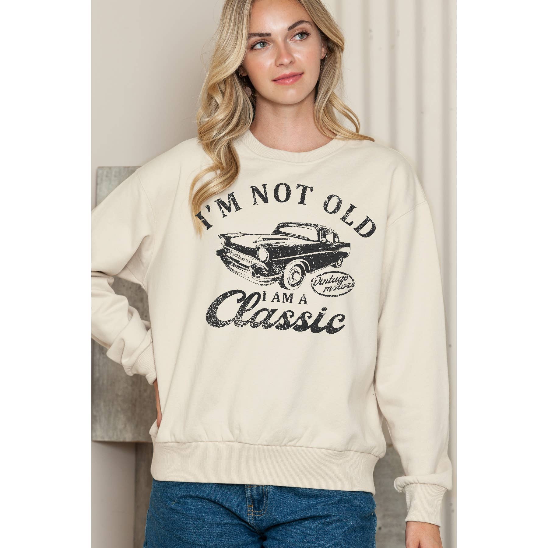 I Am Not Old Classic Crewneck Sweater - Adult & Kids T-Shirts, Sweatshirts & Hoodies apparel design preview 1