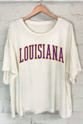 Louisiana Puff Print - Adult & Kids T-Shirts, Sweatshirts & Hoodies apparel design preview 1