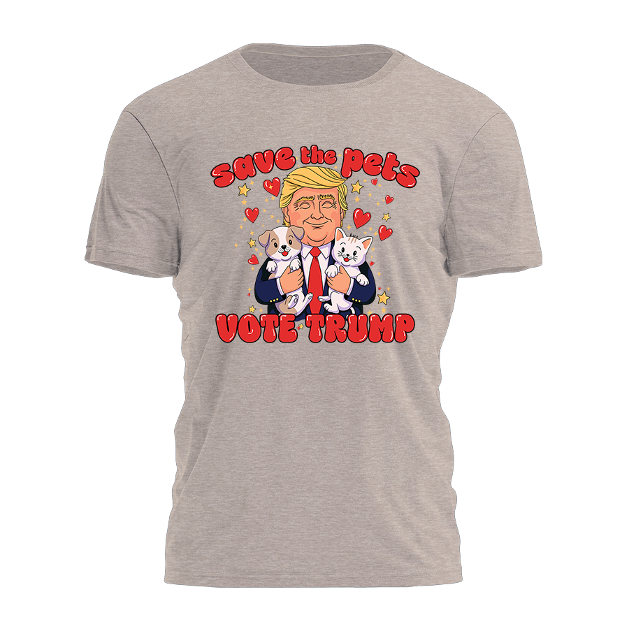 Save the Pets Vote Trump 2977 - Adult & Kids T-Shirts, Sweatshirts & Hoodies apparel design preview 1