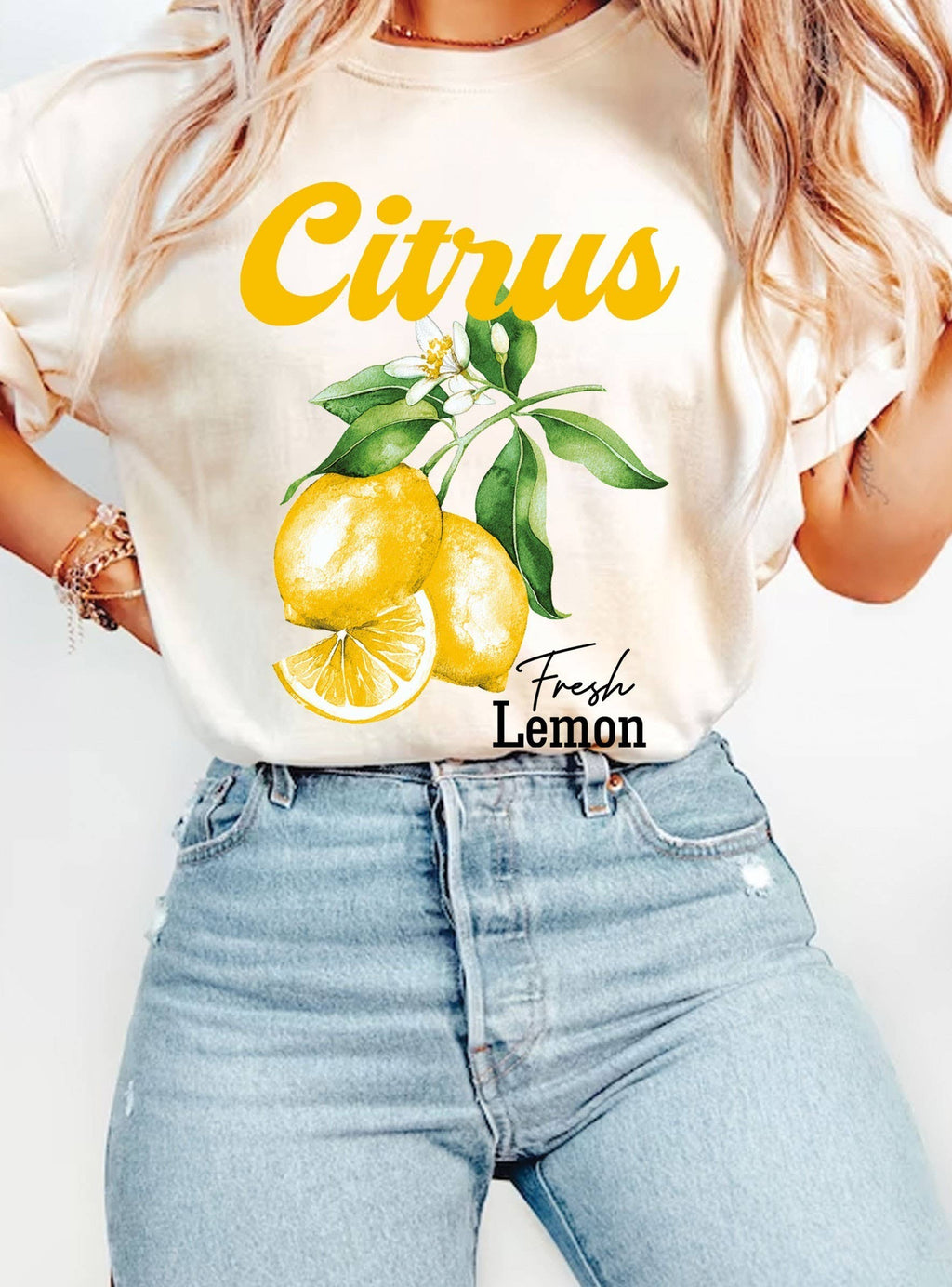 Citrus Lemon Graphic - Adult & Kids T-Shirts, Sweatshirts & Hoodies apparel design preview 1