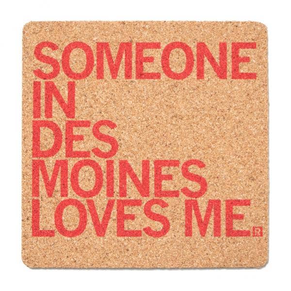 Someone Loves Me Dm Cork Coaster - Adult & Kids T-Shirts, Sweatshirts & Hoodies apparel design preview 1