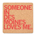 Someone Loves Me Dm Cork Coaster - Adult & Kids T-Shirts, Sweatshirts & Hoodies apparel design preview 1