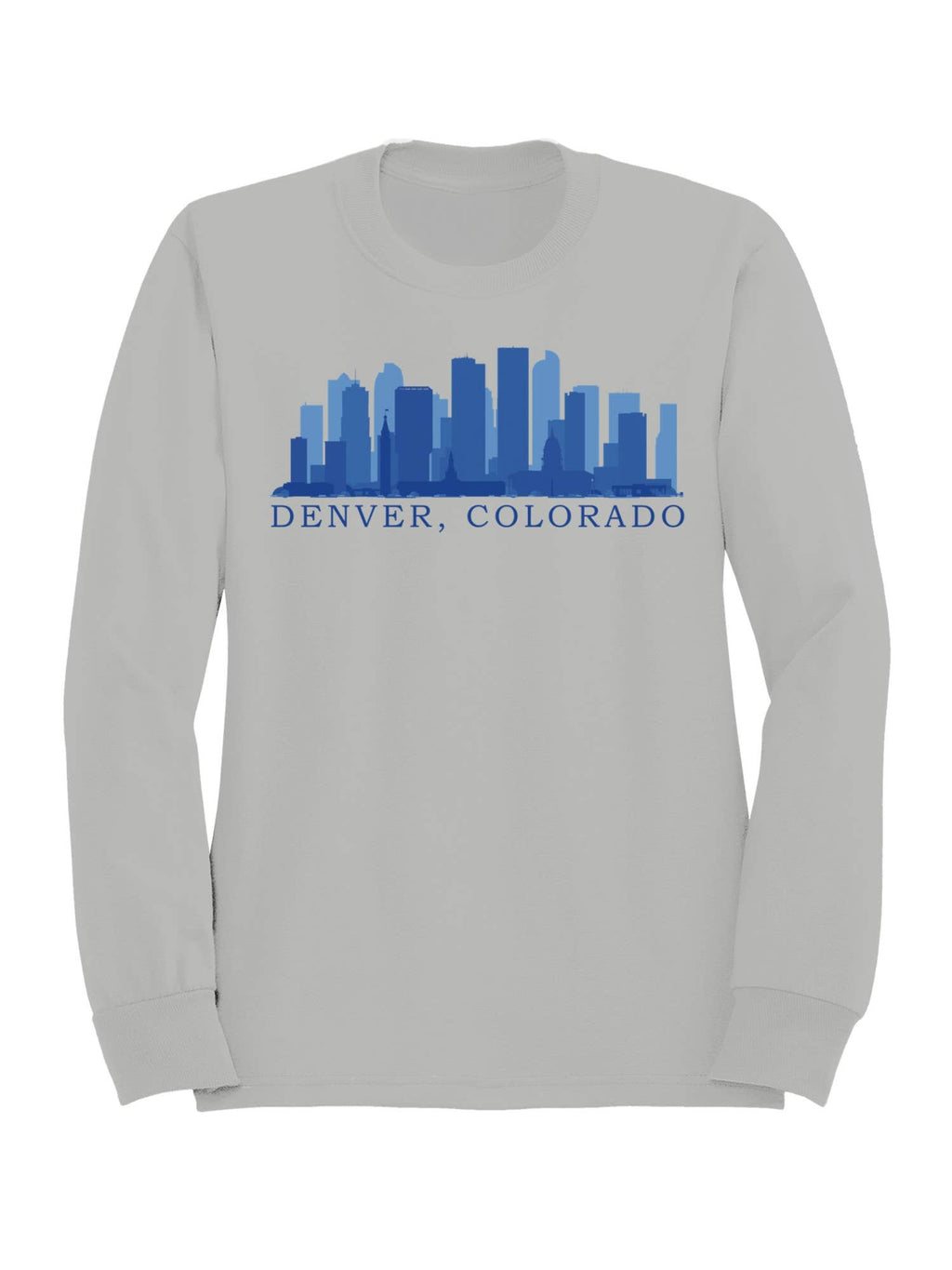 Denver Colorado Skyline Art Men's - Adult & Kids T-Shirts, Sweatshirts & Hoodies apparel design preview 1