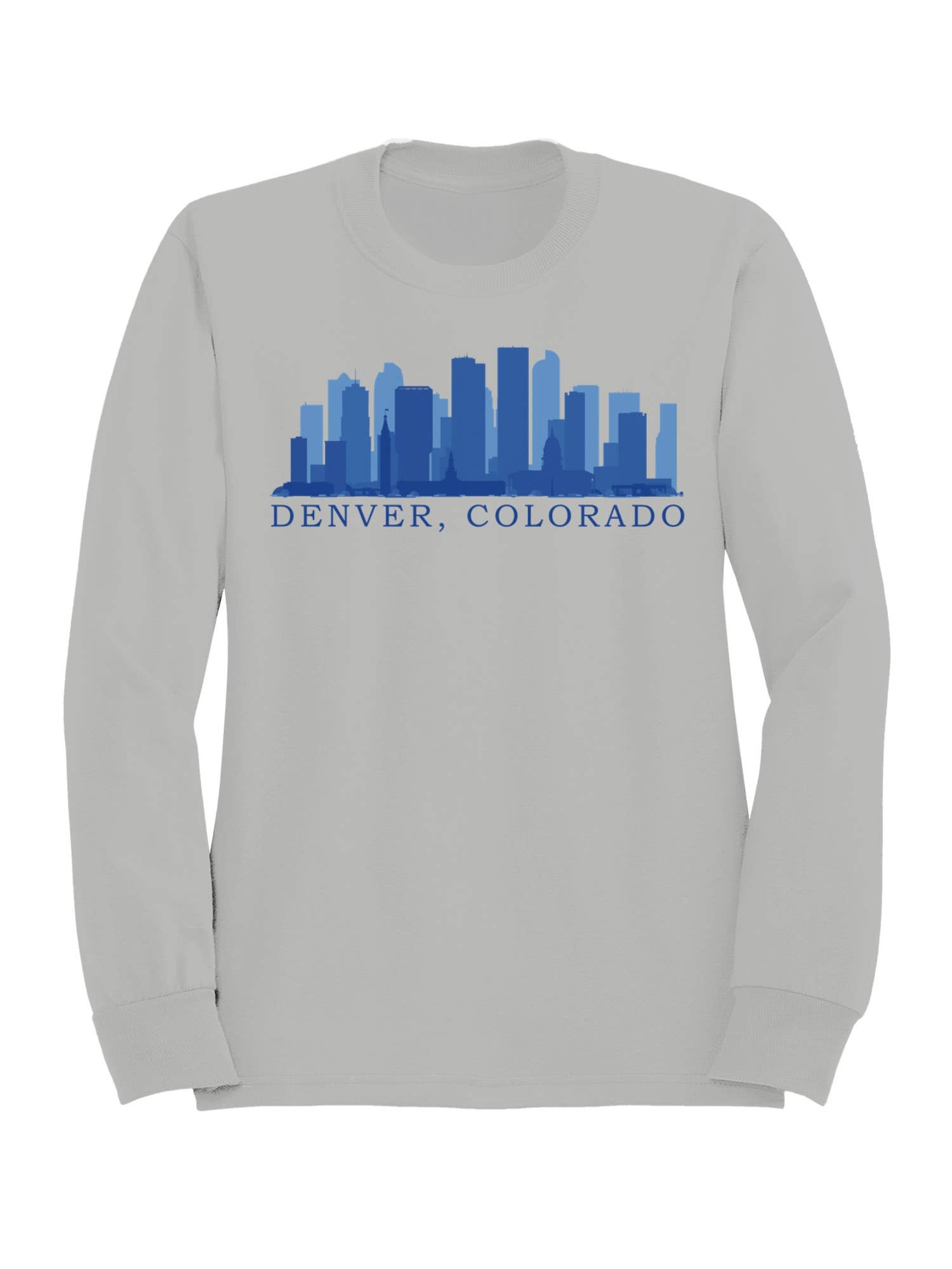 Denver Colorado Skyline Art Men's - Adult & Kids T-Shirts, Sweatshirts & Hoodies apparel design preview 1