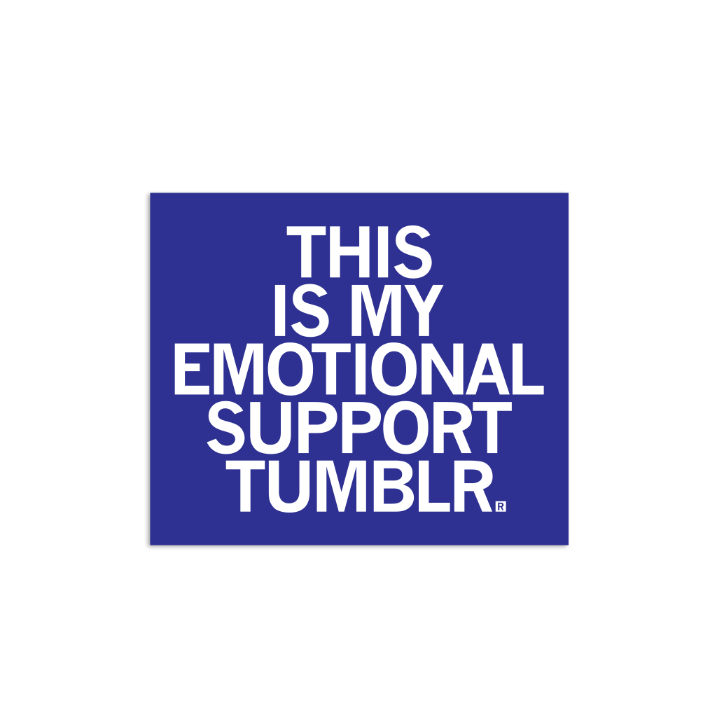 Emotional Support Tumbler Sticker - Adult & Kids T-Shirts, Sweatshirts & Hoodies apparel design preview 1